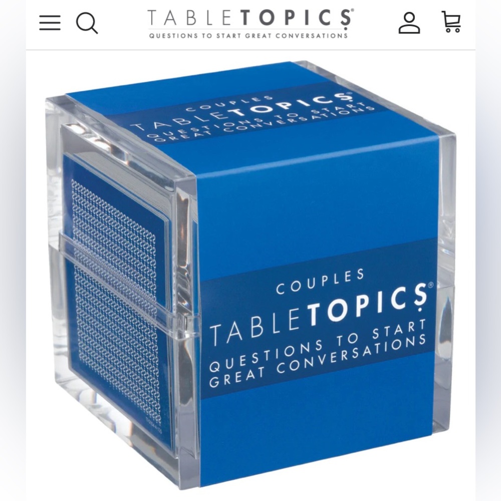 Tabletopics Conversation Cards Couples
